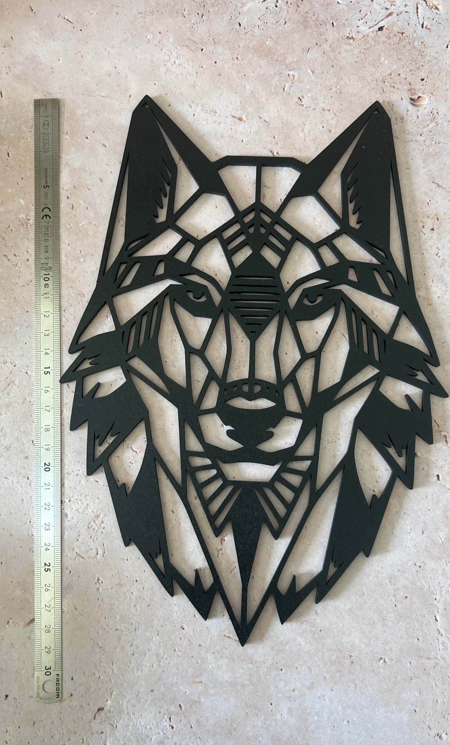 Loup mural , géométrique