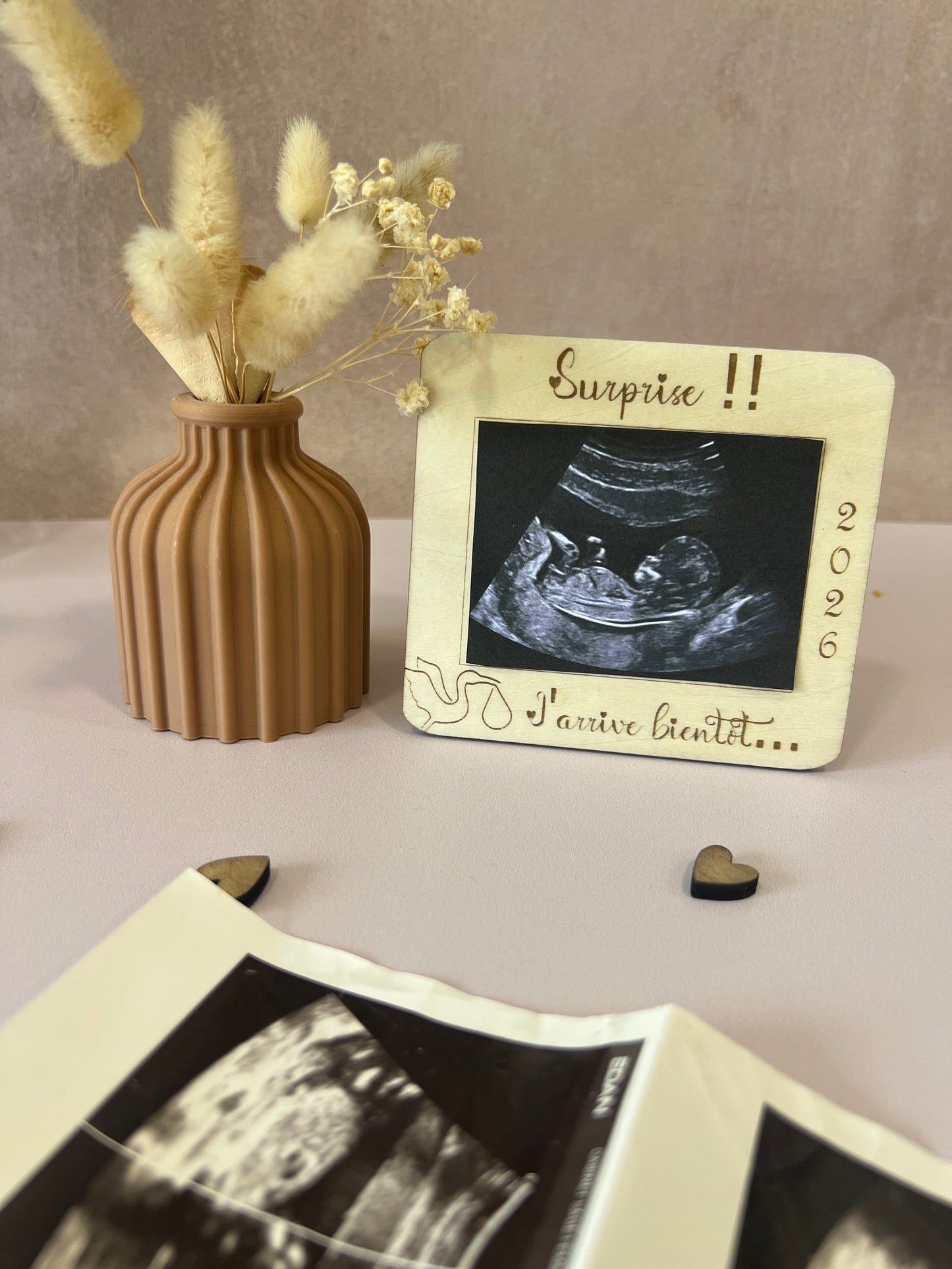 Cadre Photo personnalisé annonce grossesse, cadeau naissance, mini nous