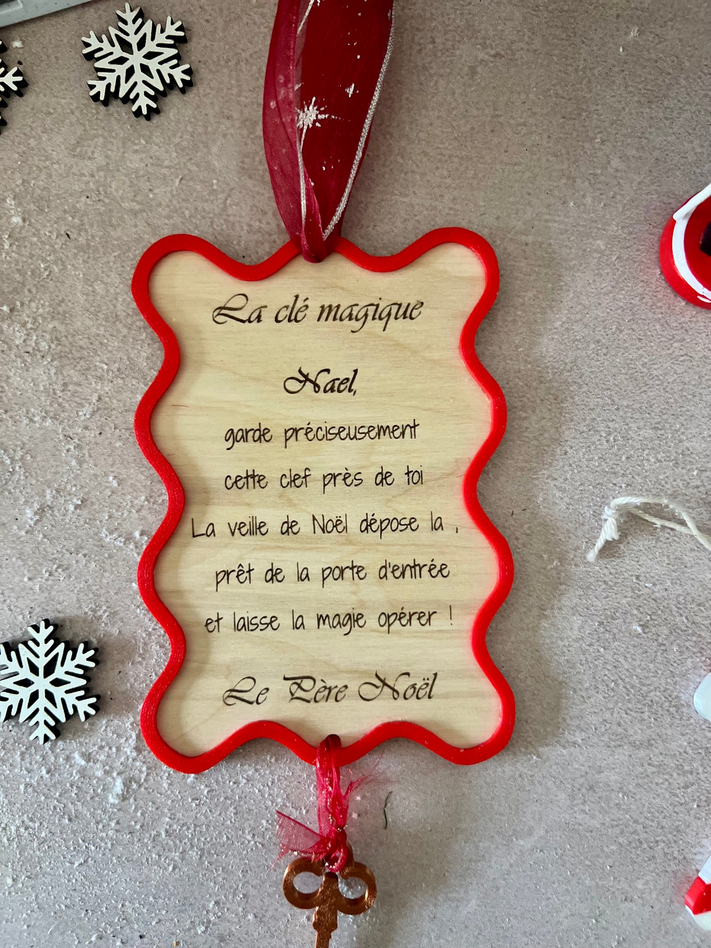 Clef magique du Père Noël -décoration Noël