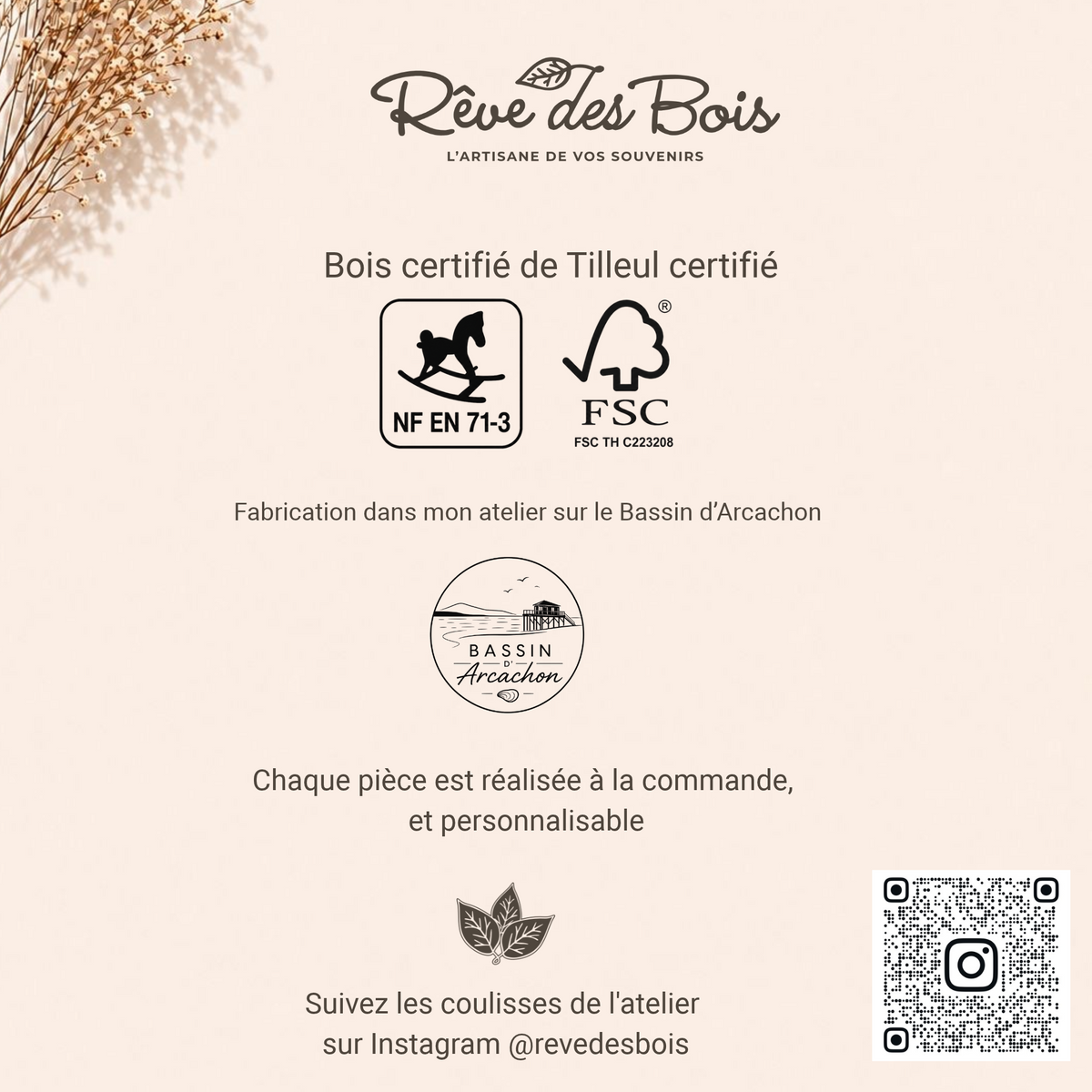 Bois certifié FSC
