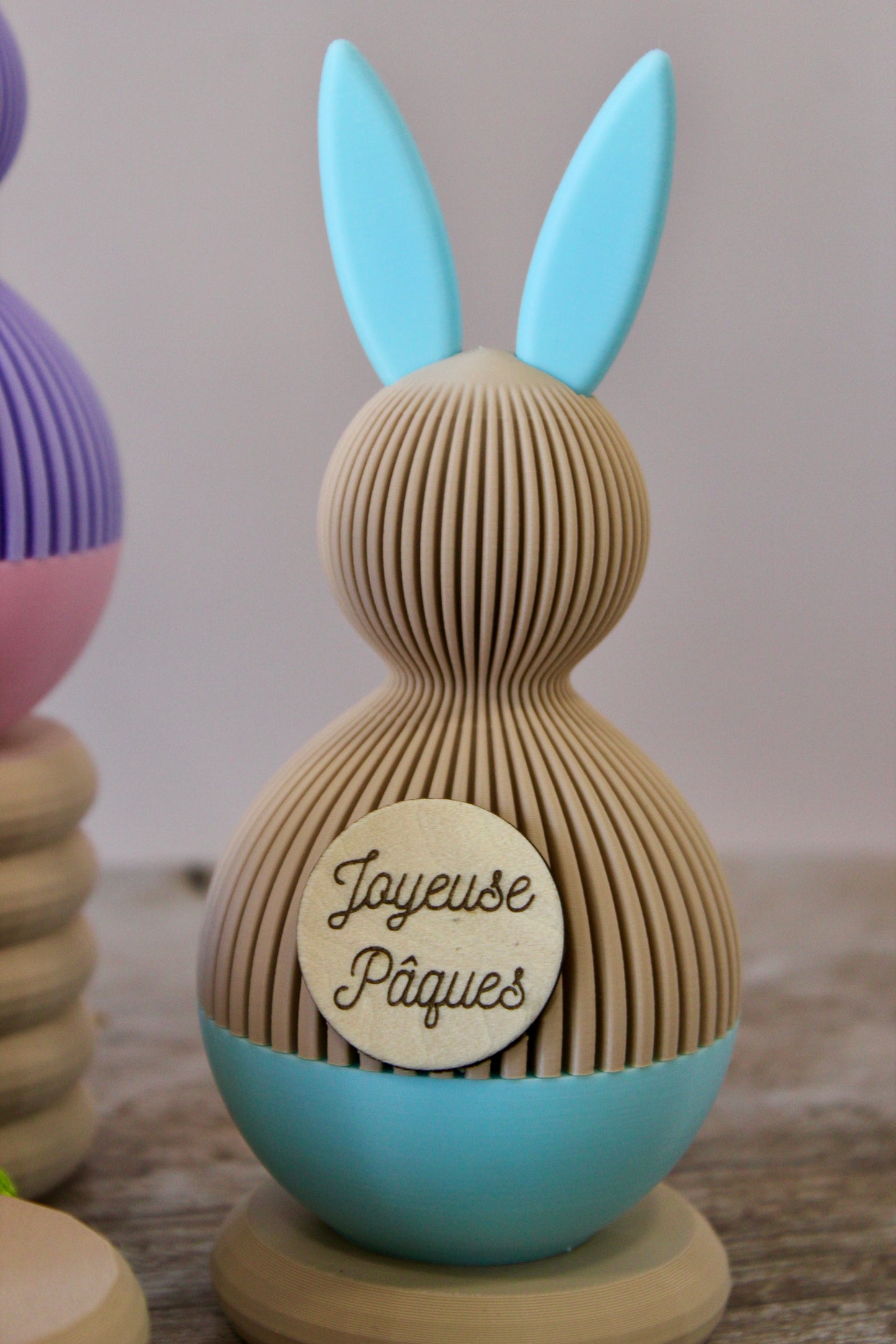 Lapin de Pâques personnalisé prénom– Boîte surprise réutilisable