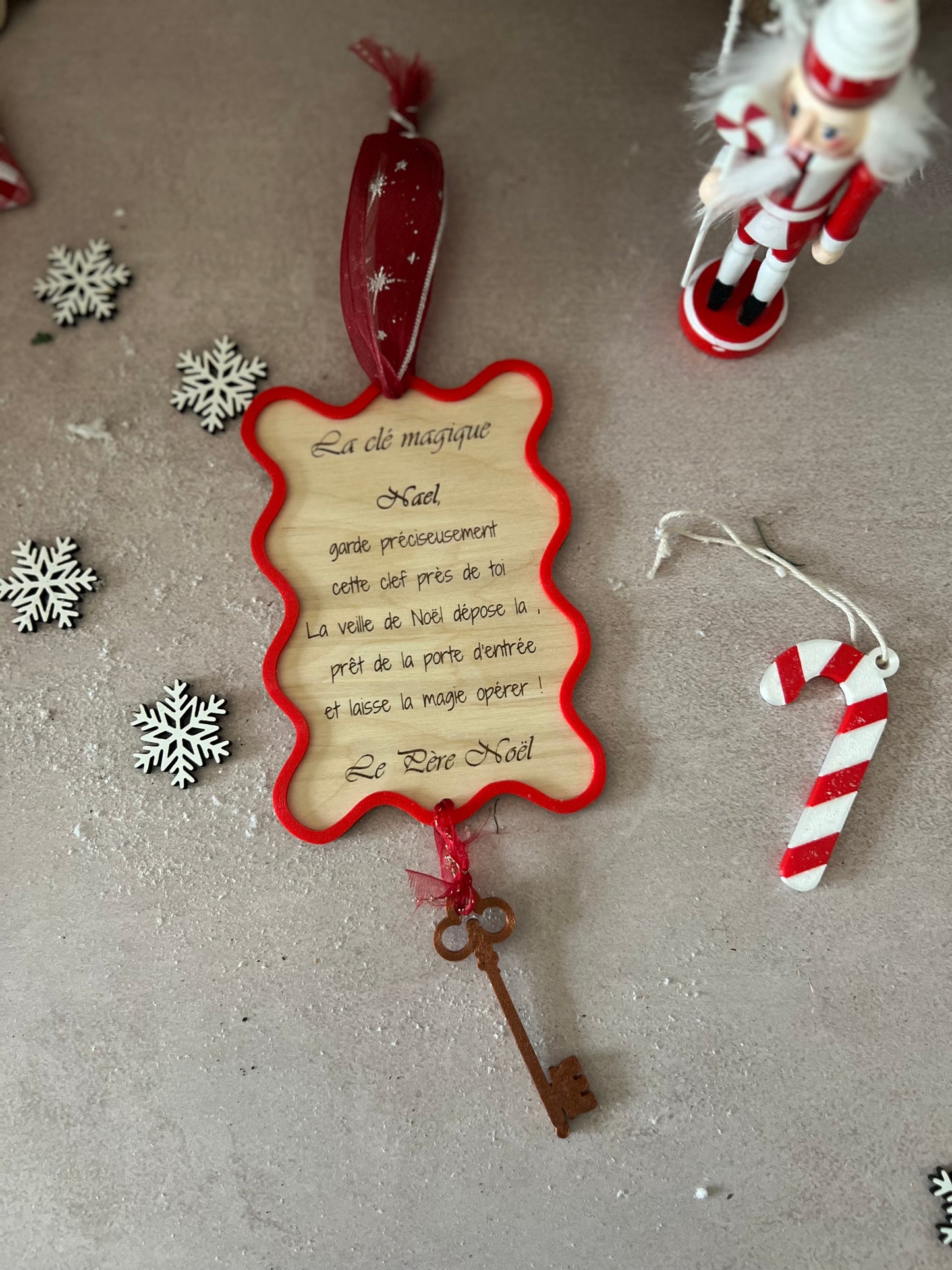 Clef magique du Père Noël -décoration Noël