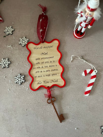 Clef magique du Père Noël -décoration Noël
