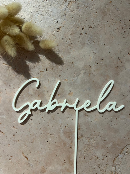 Cake topper Prénom