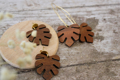 Boucles feuille tropicale