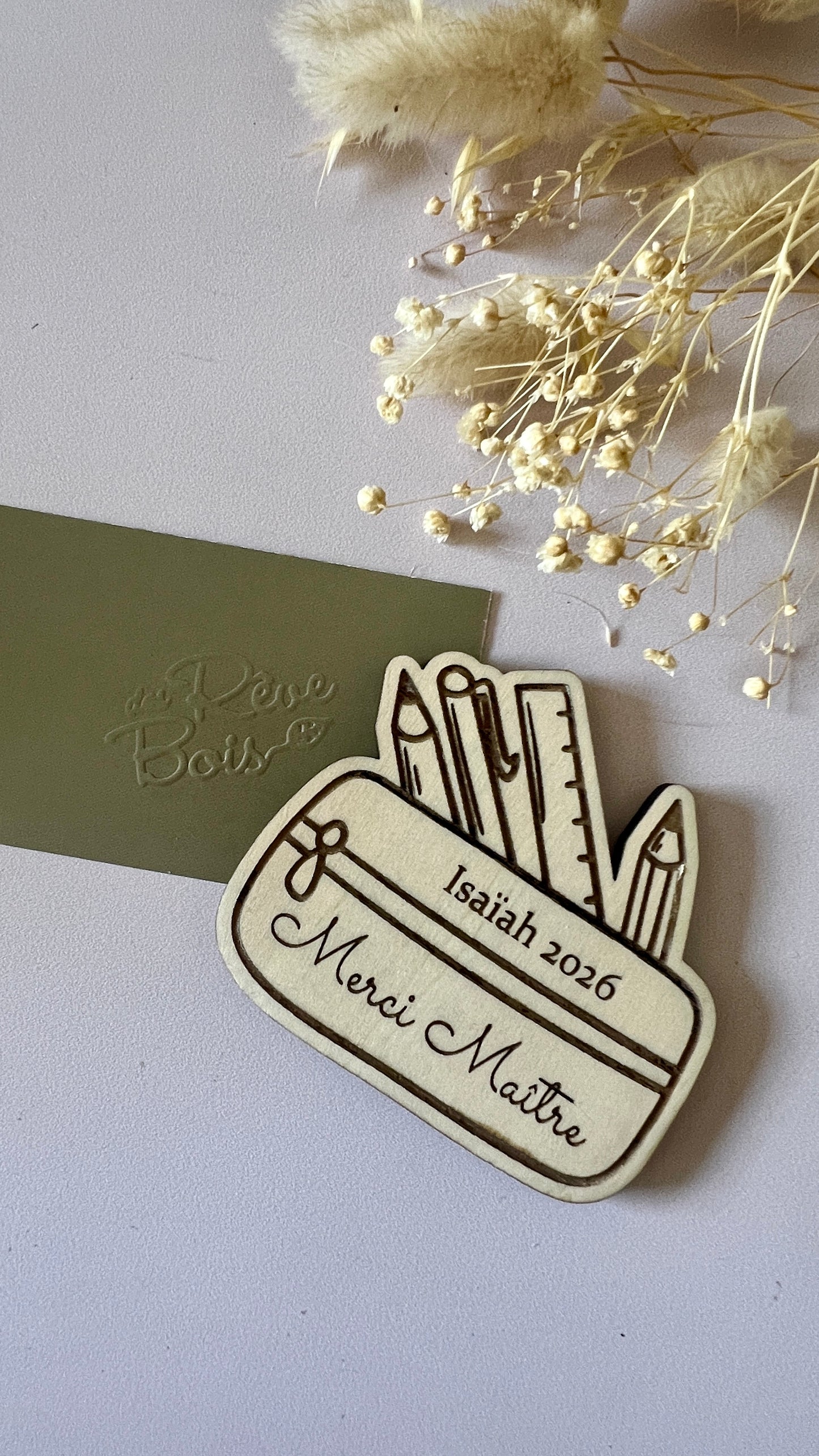 Magnet Trousse personnalisé — Cadeau maîtresse & ATSEM fin d'année