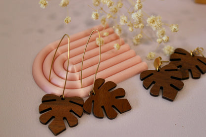 Boucles feuille tropicale