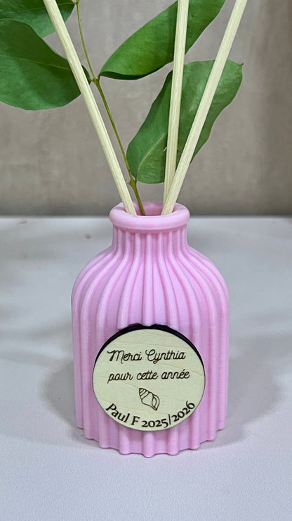 Diffuseur huile essentielle personnalisé – Cadeau maman mamie tata marraine – Fête des mères – Vase gravé – Idée cadeau femme