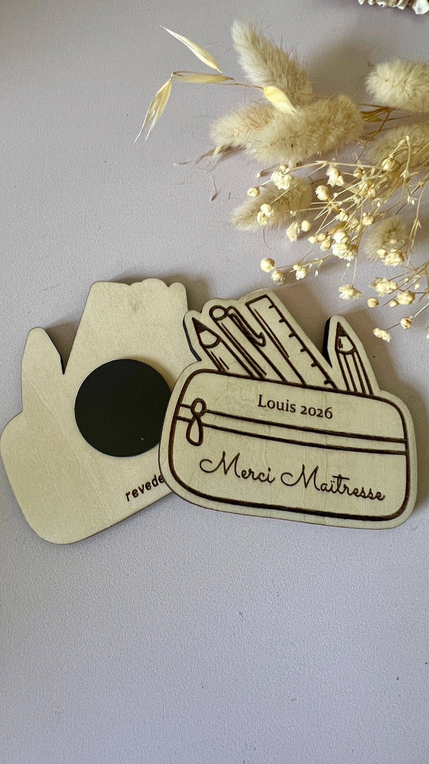 Magnet Trousse personnalisé — Cadeau maîtresse & ATSEM fin d'année