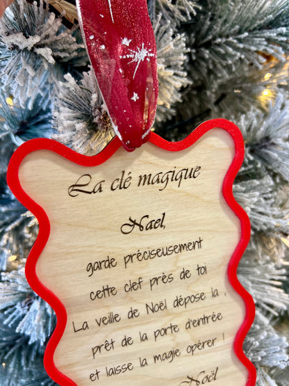 Clef magique du Père Noël -décoration Noël