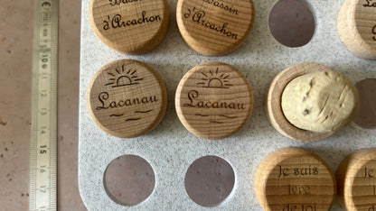 Bouchon bois liège Lacanau