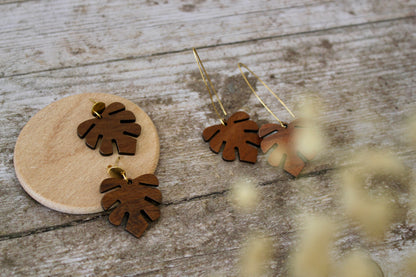 Boucles feuille tropicale