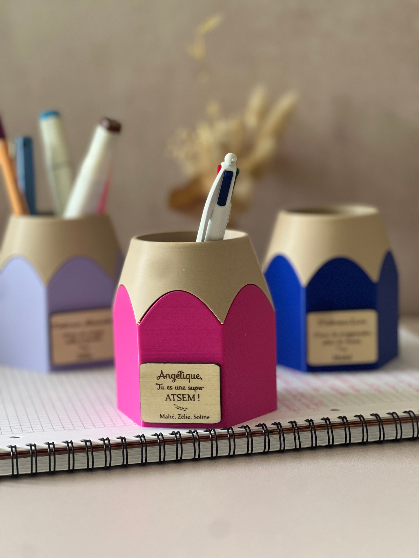 Pot à crayons personnalisé , Cadeau maîtresse maître fin d'année