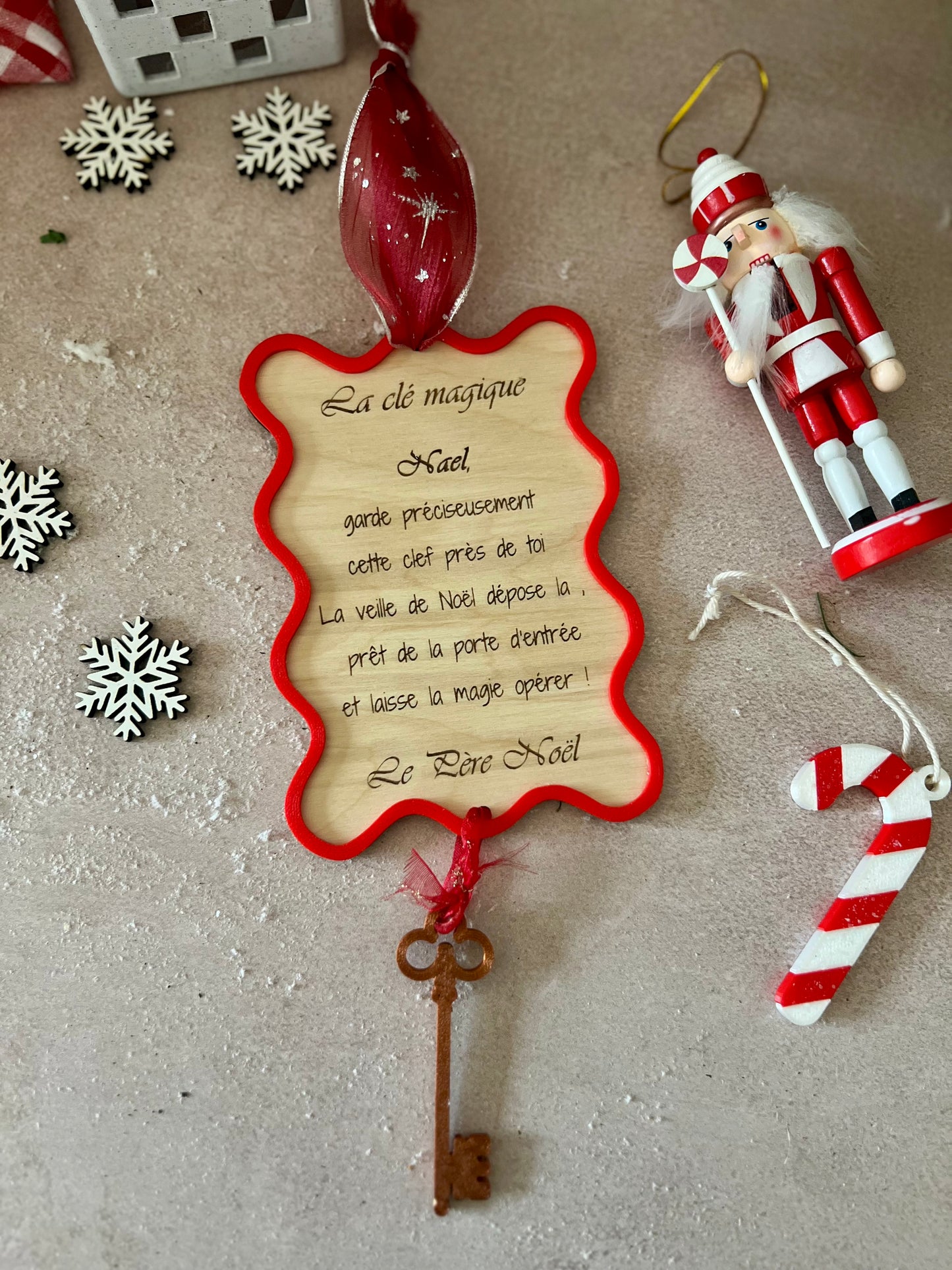 Clef magique du Père Noël -décoration Noël