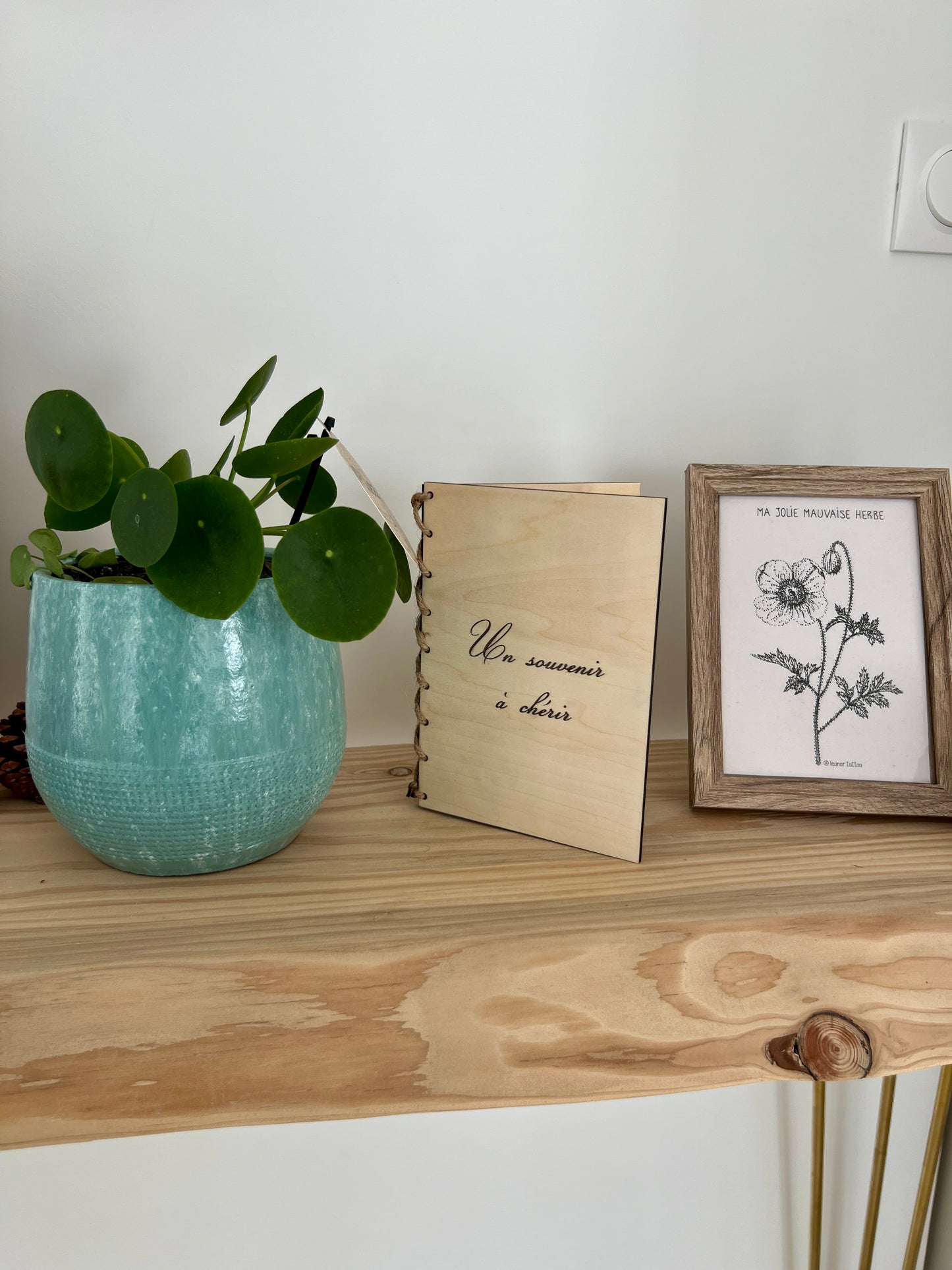 Cadre photo personnalisé en bois