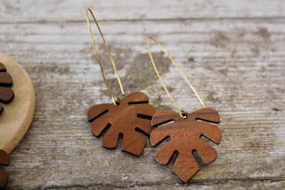 Boucles feuille tropicale