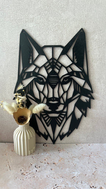 Loup mural , géométrique