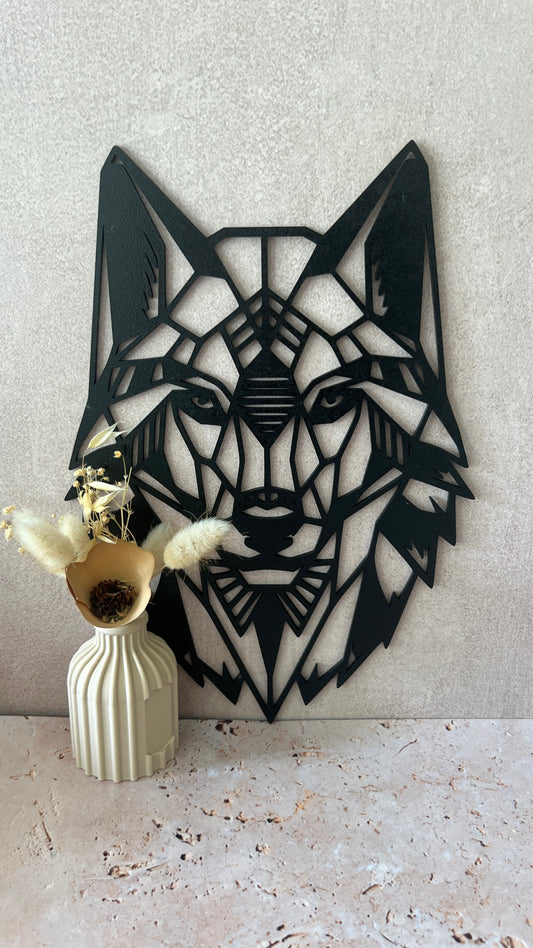 Loup mural , géométrique