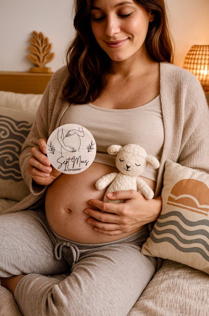 Cartes étapes rondes Grossesse