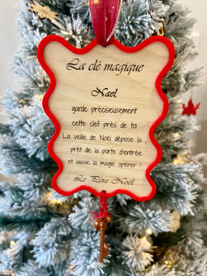 Clef magique du Père Noël -décoration Noël