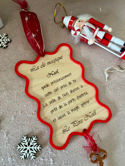 Clef magique du Père Noël -décoration Noël