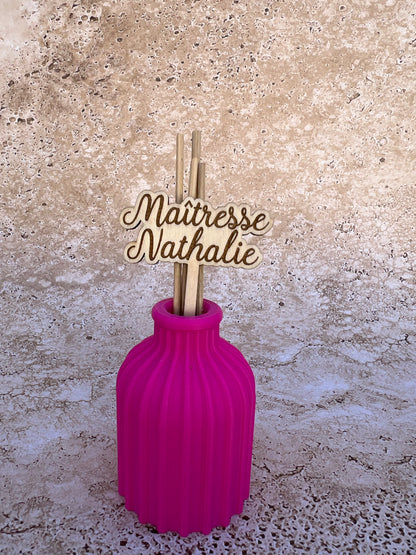 Diffuseur huile essentielle personnalisé – Cadeau maman mamie tata marraine – Fête des mères – Vase gravé – Idée cadeau femme