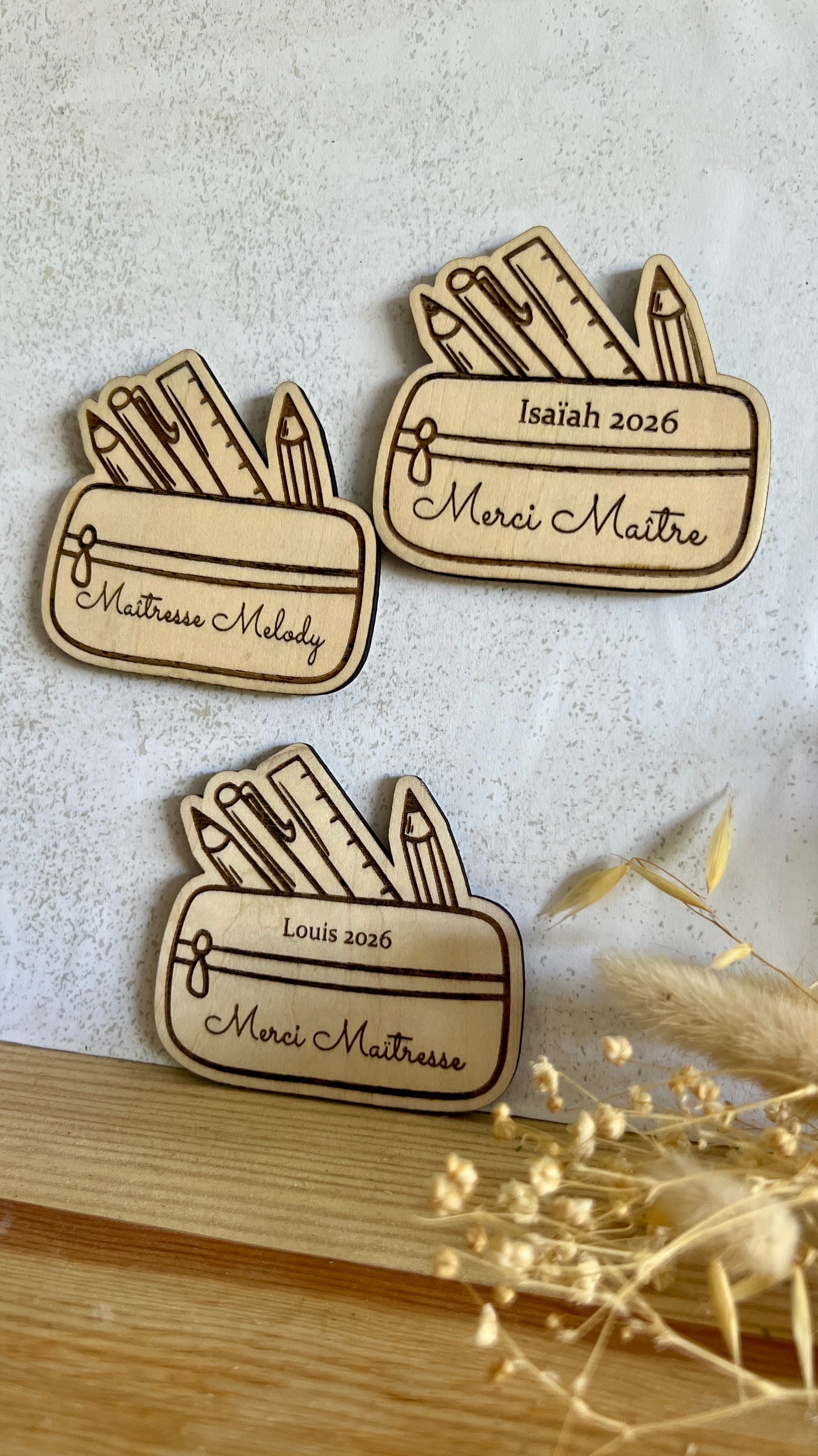 Magnet Trousse personnalisé — Cadeau maîtresse & ATSEM fin d'année