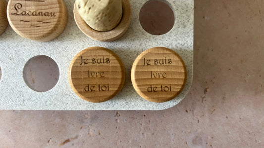 Bouchon bois liège Je suis Ivre de toi