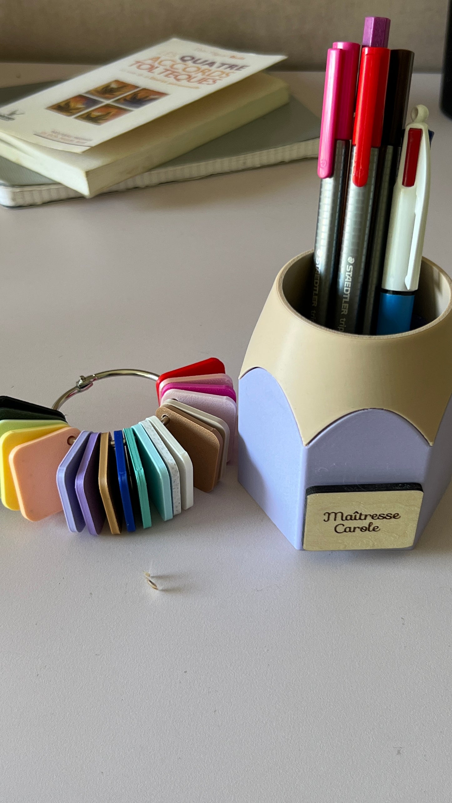 Pot à crayons personnalisé , Cadeau maîtresse maître fin d'année