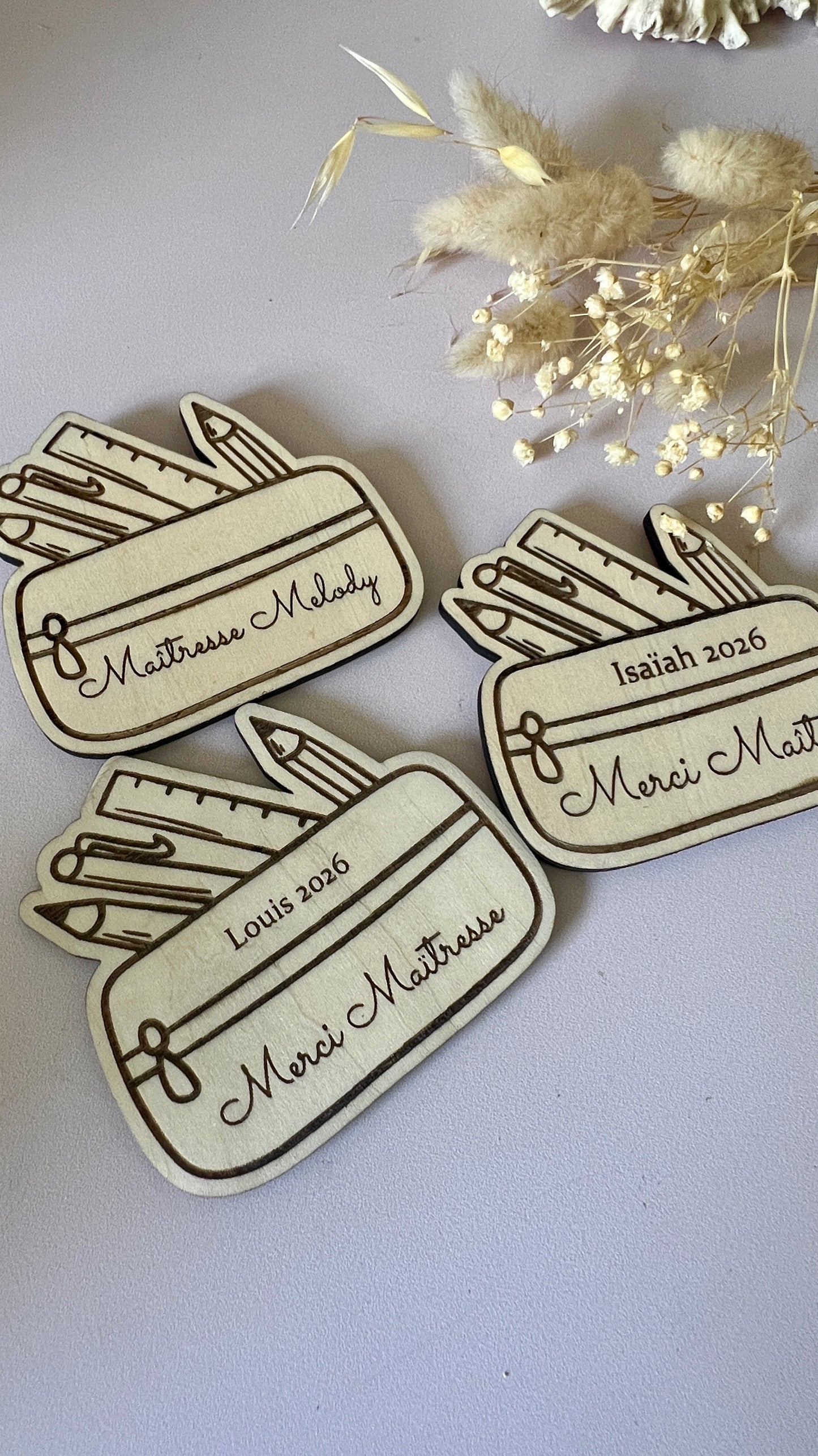 Magnet Trousse personnalisé — Cadeau maîtresse & ATSEM fin d'année
