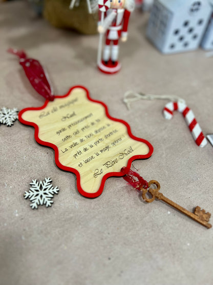 Clef magique du Père Noël -décoration Noël