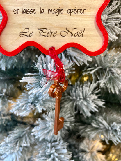 Clef magique du Père Noël -décoration Noël
