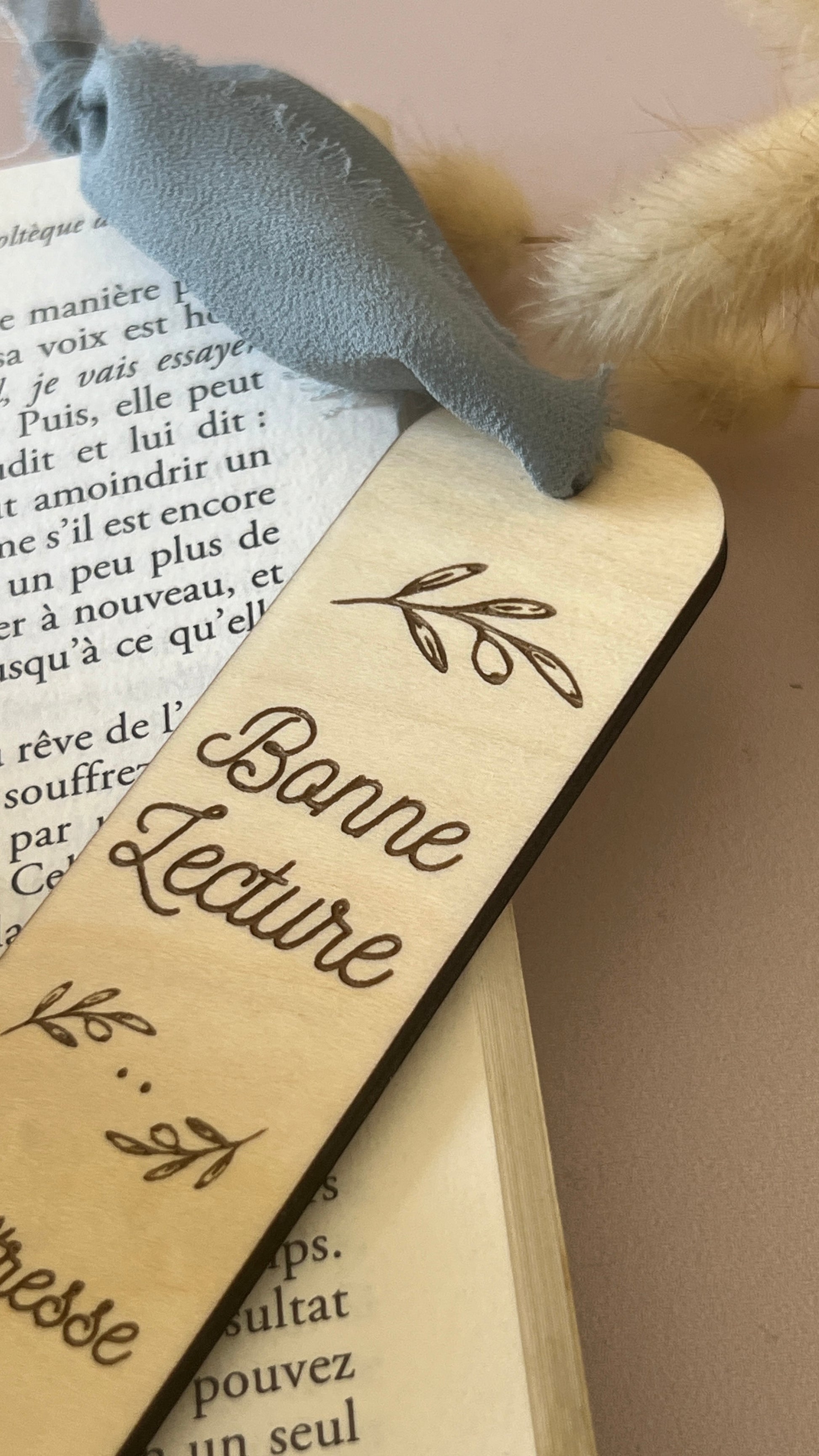 marque page bois maîtresse cadeau fin d'année