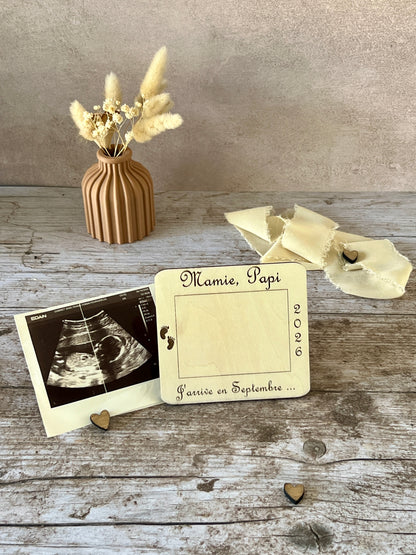 Cadre Photo personnalisé annonce grossesse, cadeau naissance, mini nous