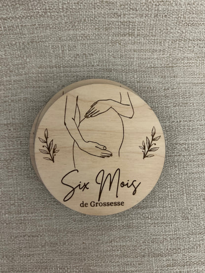 Cartes étapes rondes Grossesse