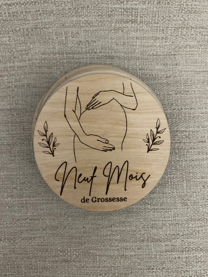 Cartes étapes rondes Grossesse