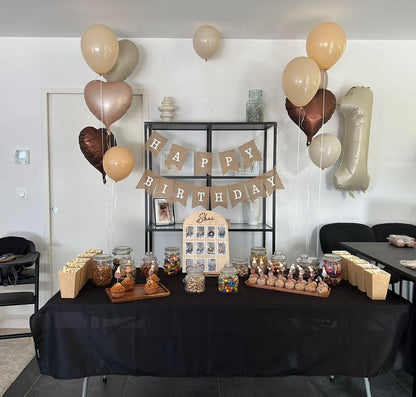 Panneau bois Ma première année Prénom au choix, mon 1er anniversaire