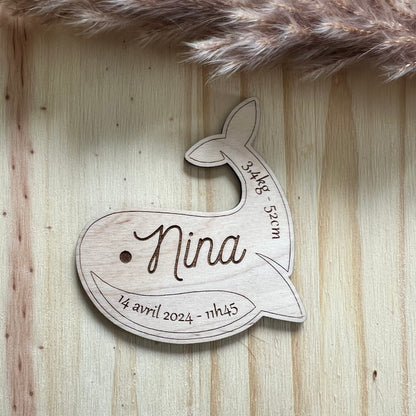 Faire-Part magnet de Naissance et Baptême en Forme d'Animaux