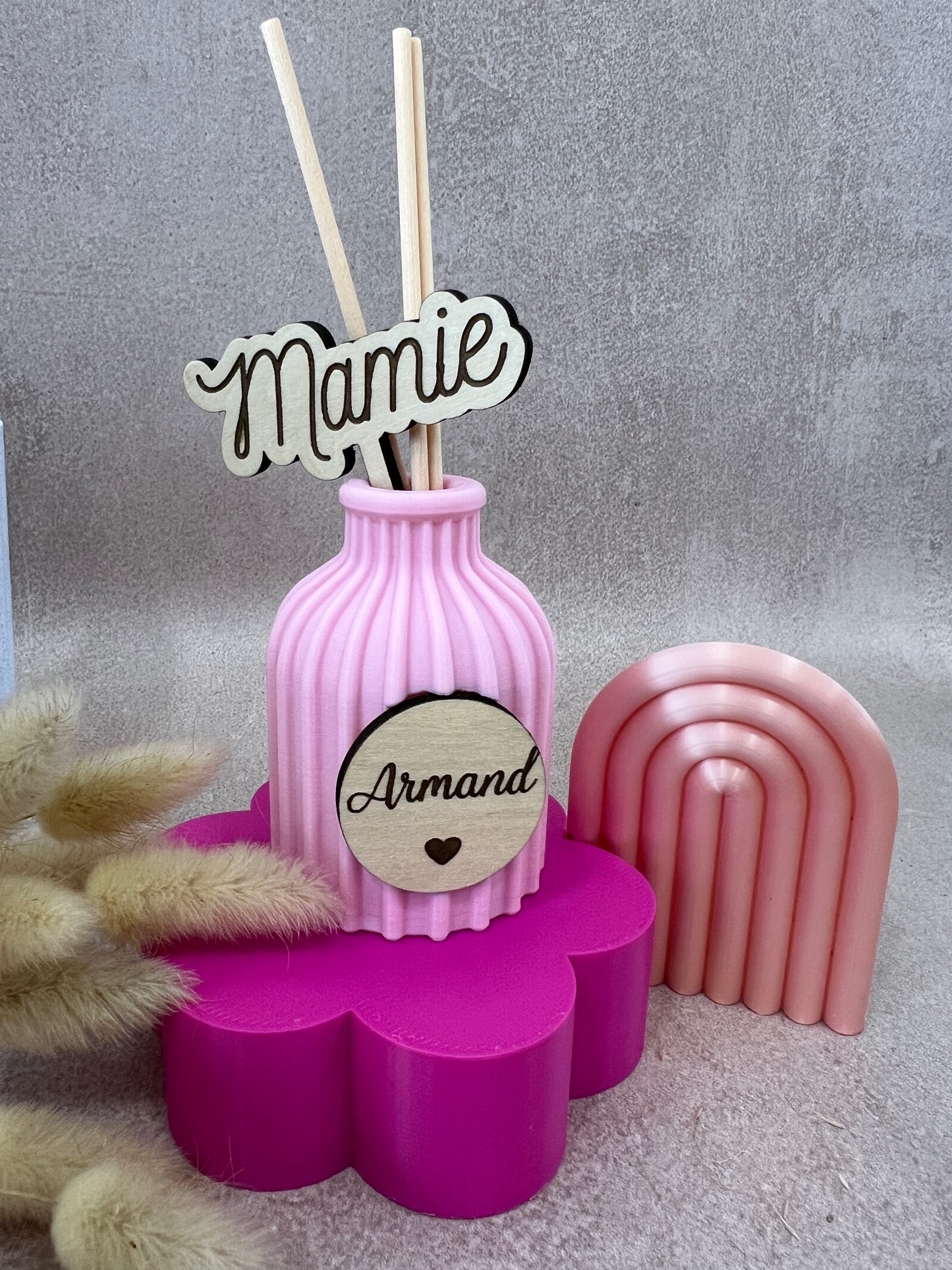 Diffuseur huile essentielle personnalisé – Cadeau maman mamie tata marraine – Fête des mères – Vase gravé – Idée cadeau femme