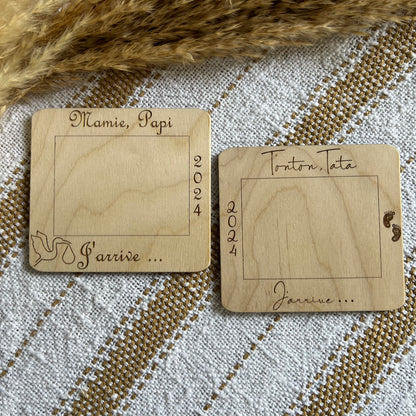 Cadre Photo personnalisé annonce grossesse, cadeau naissance, mini nous