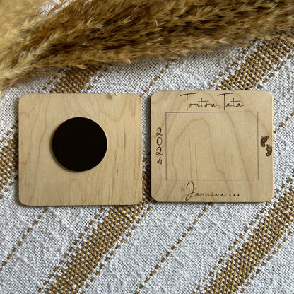 Cadre Photo personnalisé annonce grossesse, cadeau naissance, mini nous