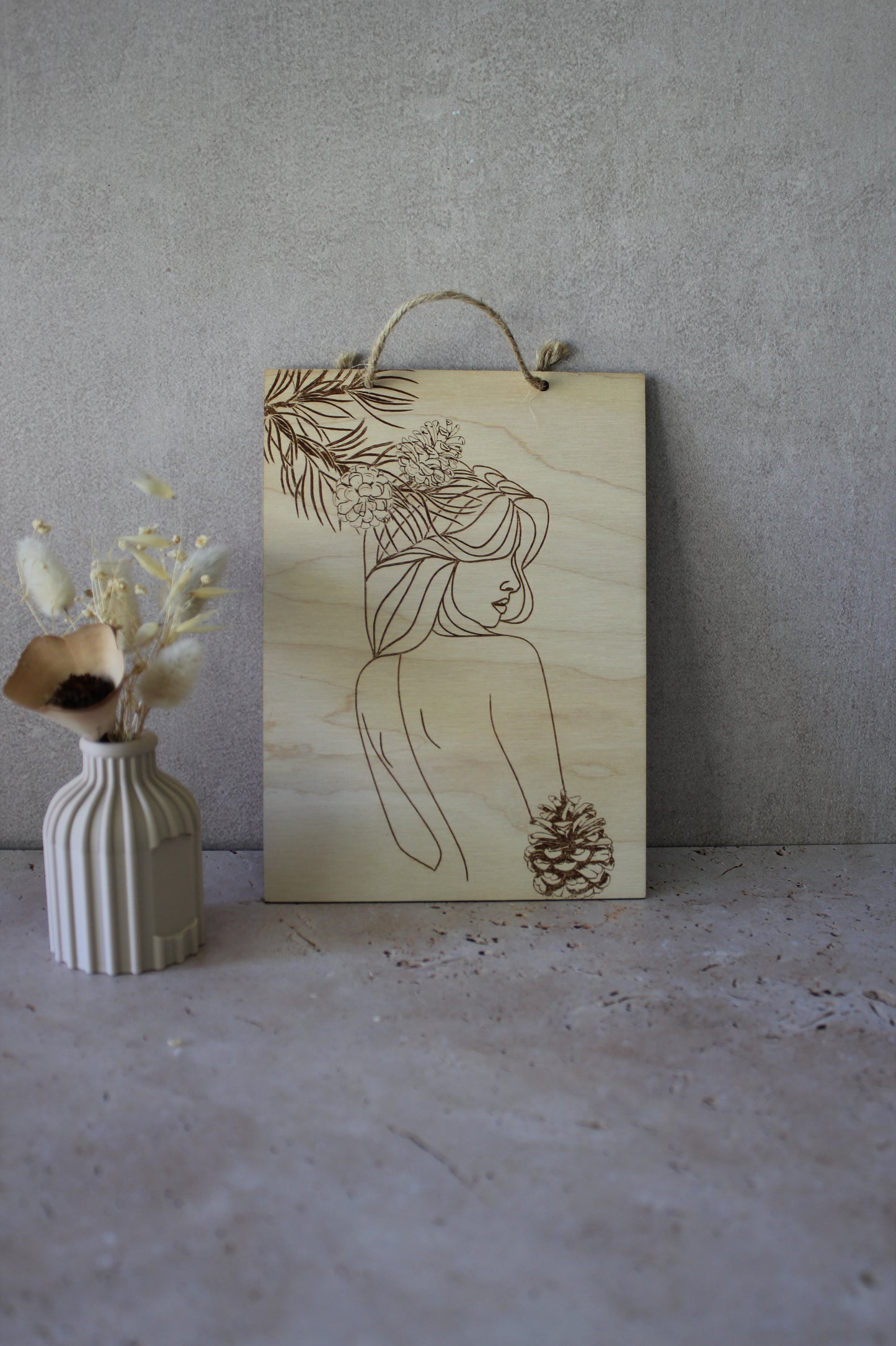 Tableau Femme pigne