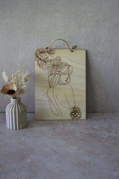 Tableau Femme pigne