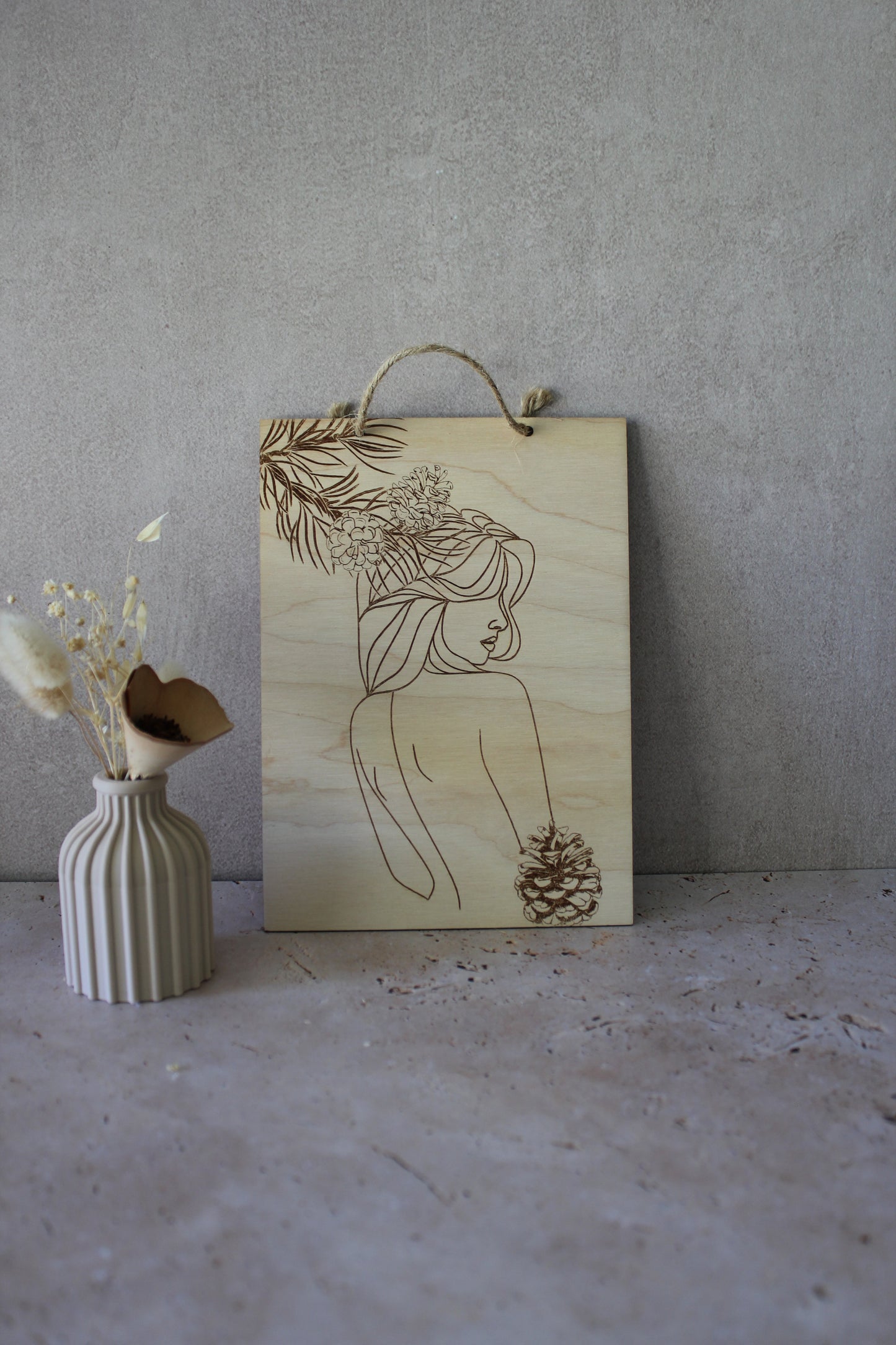 Tableau Femme pigne
