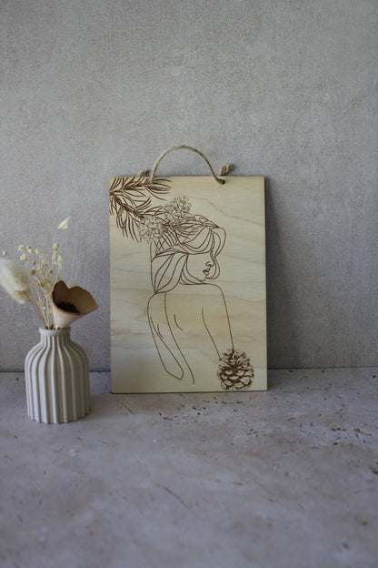 Tableau Femme pigne