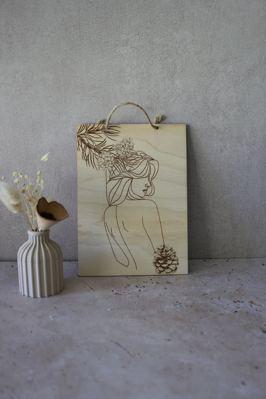 Tableau Femme pigne