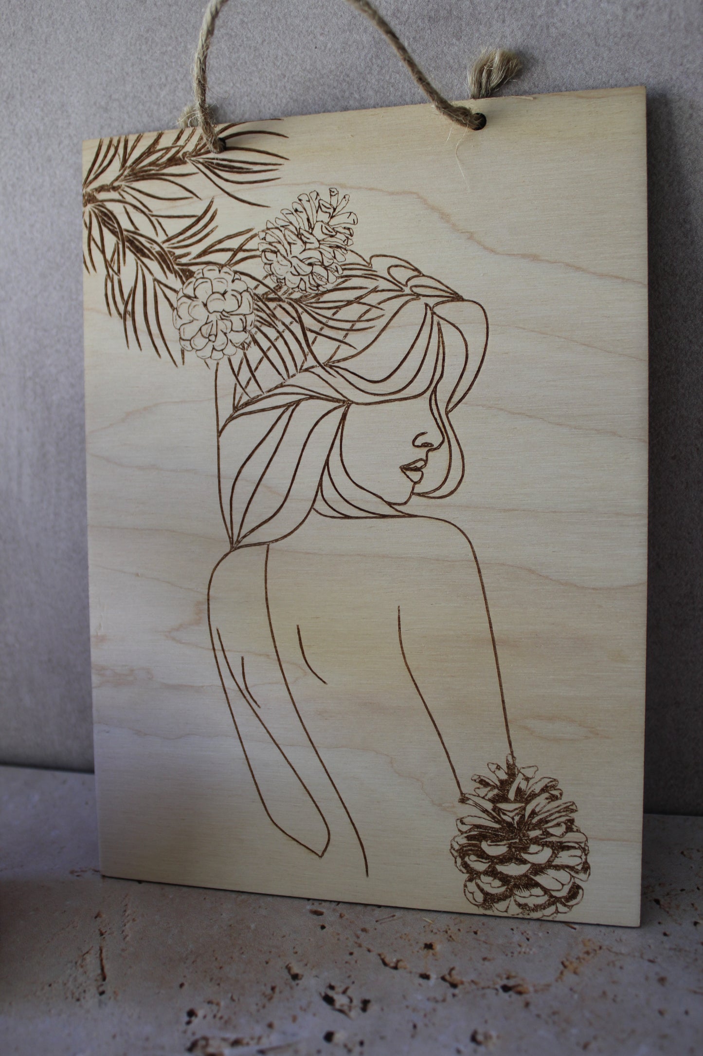 Tableau Femme pigne
