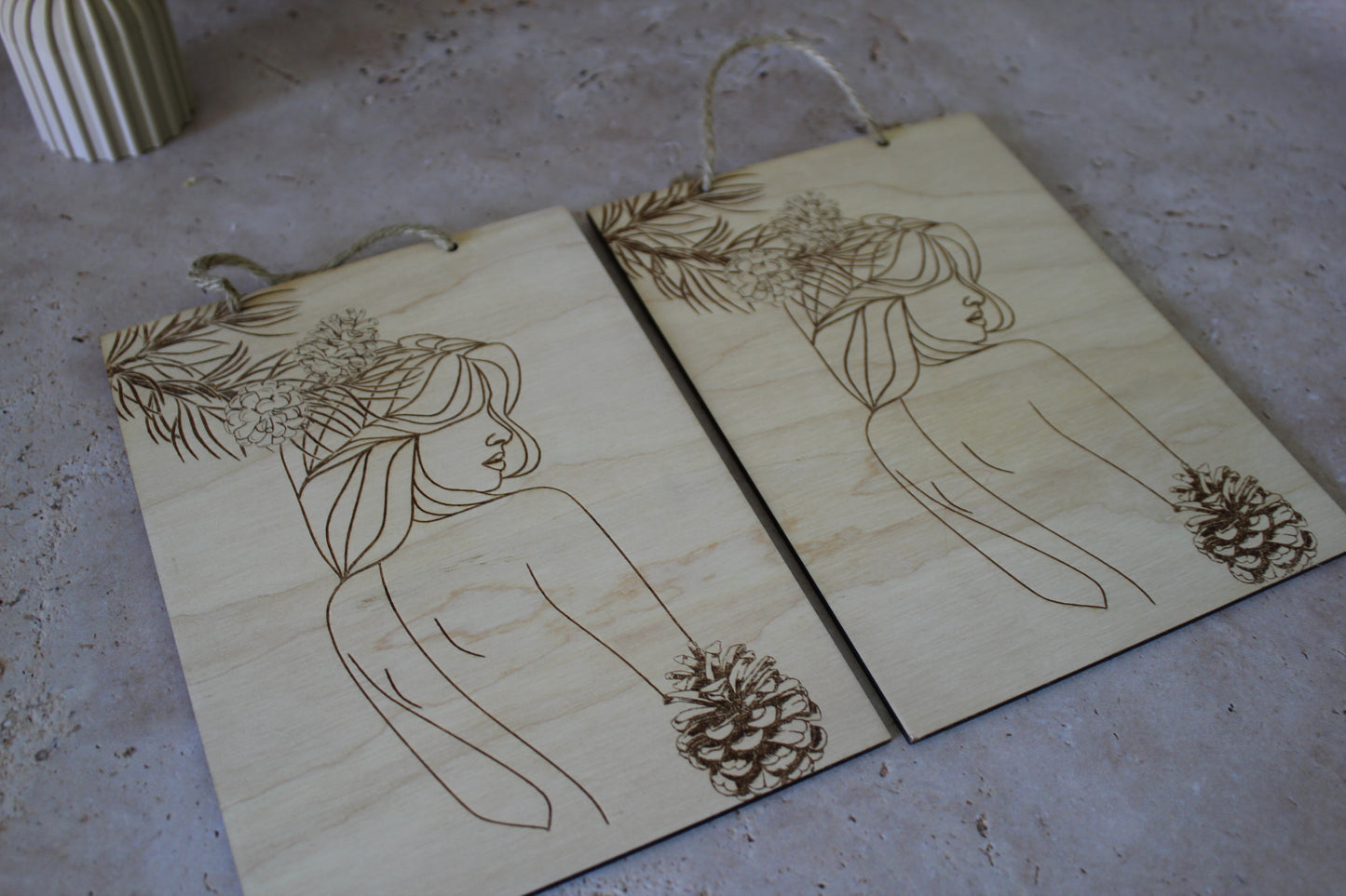Tableau Femme pigne