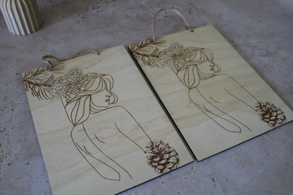 Tableau Femme pigne