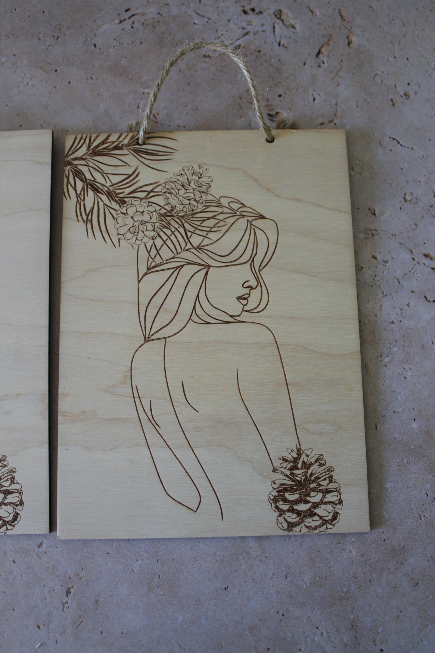 Tableau Femme pigne